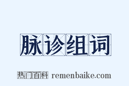 脉诊组词是什么意思的图片